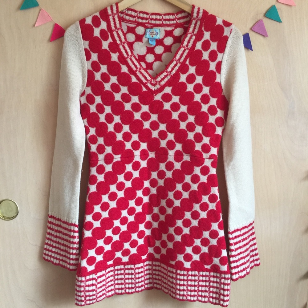 PLENTY by TRACY REESE Polka dot Wool Knit Dress